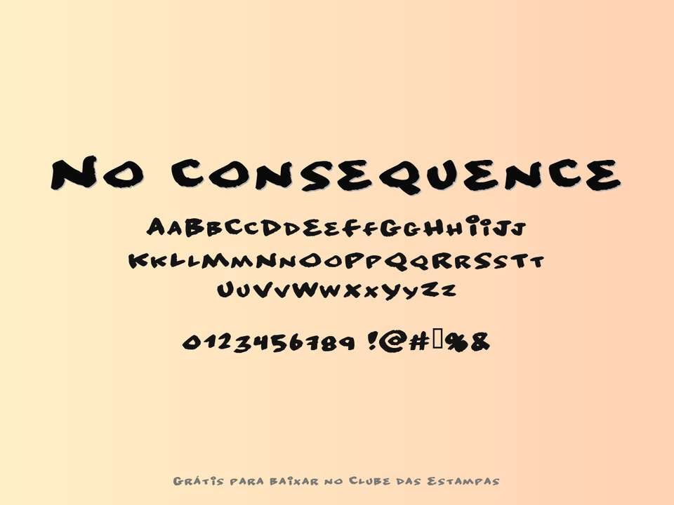 Fonte No Consequence Grátis Para Baixar