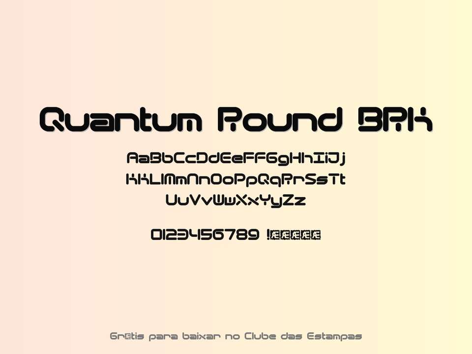 Fonte Quantum Round Brk Grátis Para Baixar