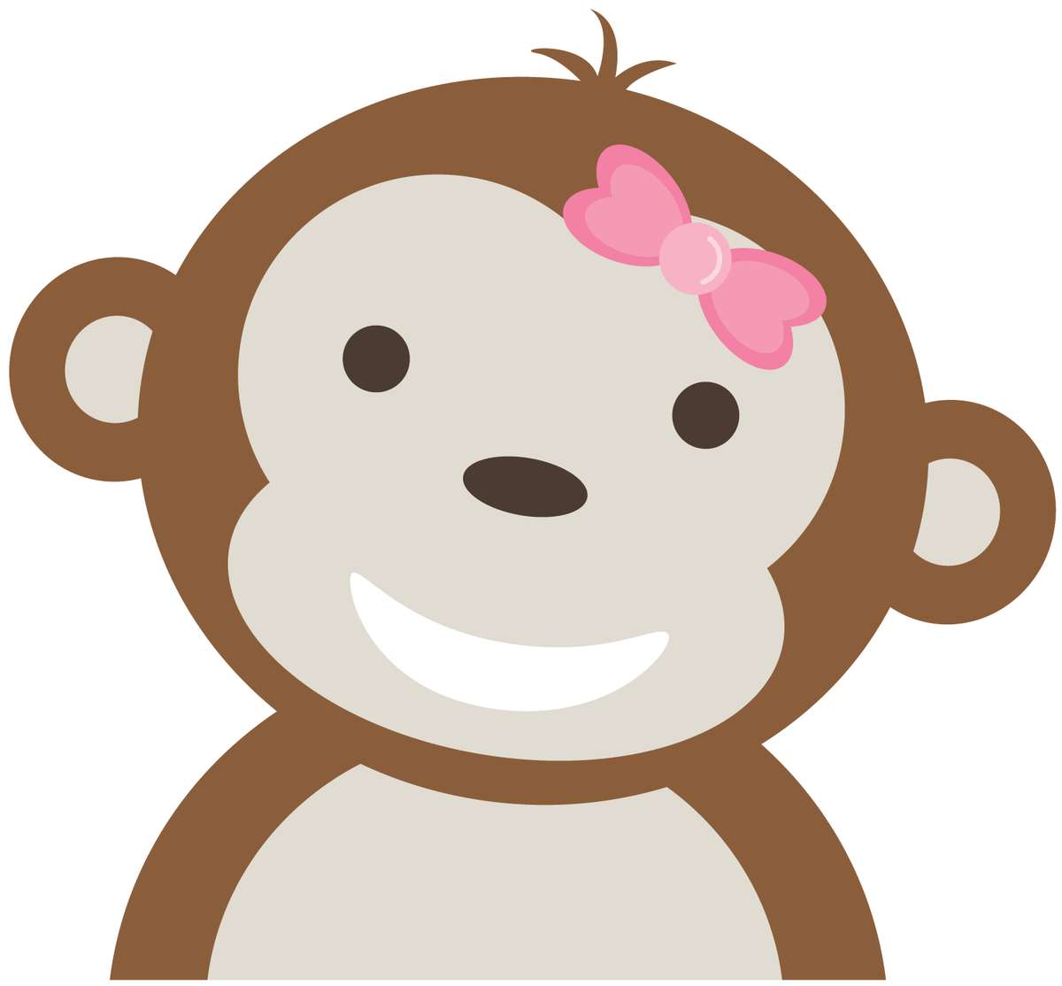 Elemento Macaco Cufe Fofo Fofa Png (31)