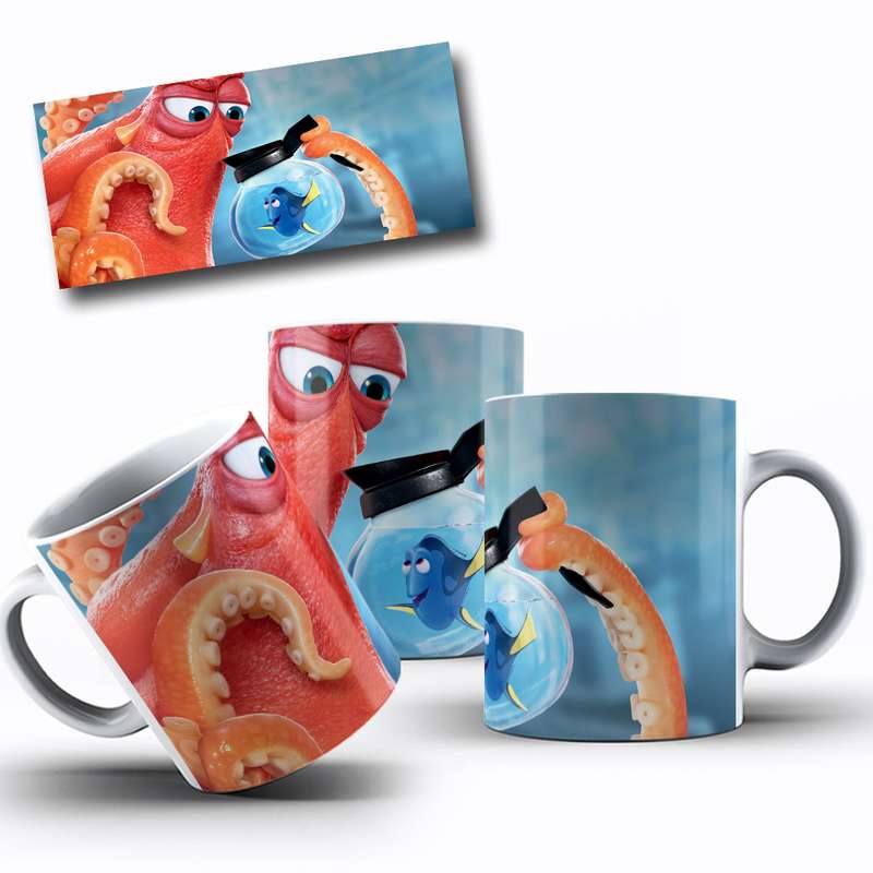 Arte Para Caneca Finding Dory Personagens Cartoon 9