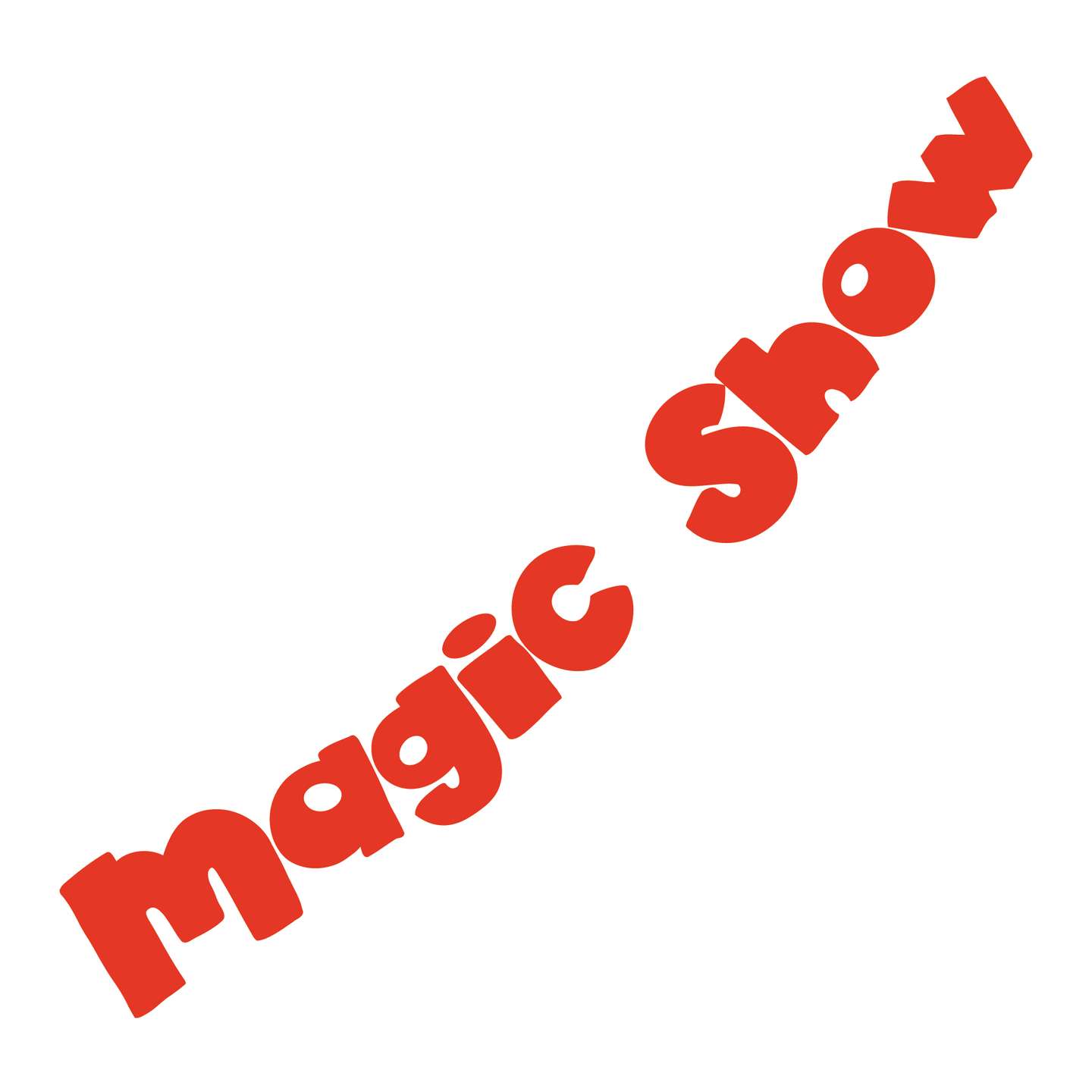 Texto Magic Show Vermelho Tipografia Png Grátis Para Baixar
