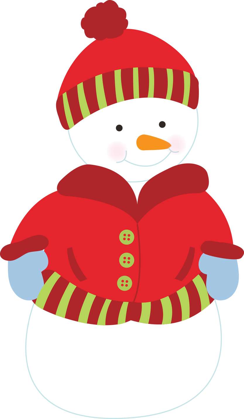 Boneco De Neve Natalino Vermelho Inverno Png Grátis Para Baixar