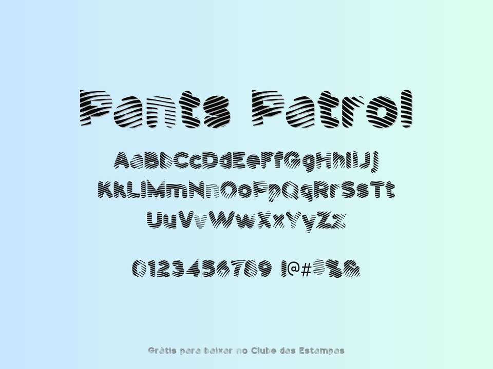 Fonte Pants Patrol Grátis Para Baixar
