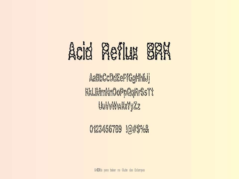 Fonte Acid Reflux Brk Grátis Para Baixar