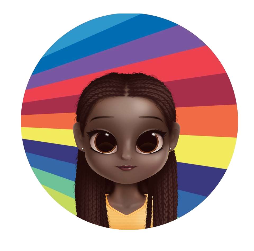 Desenho De Menina Com Arco Íris Orgulho Png Grátis Para Baixar