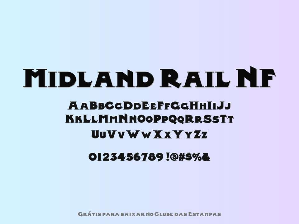 Fonte Midland Rail Nf Grátis Para Baixar