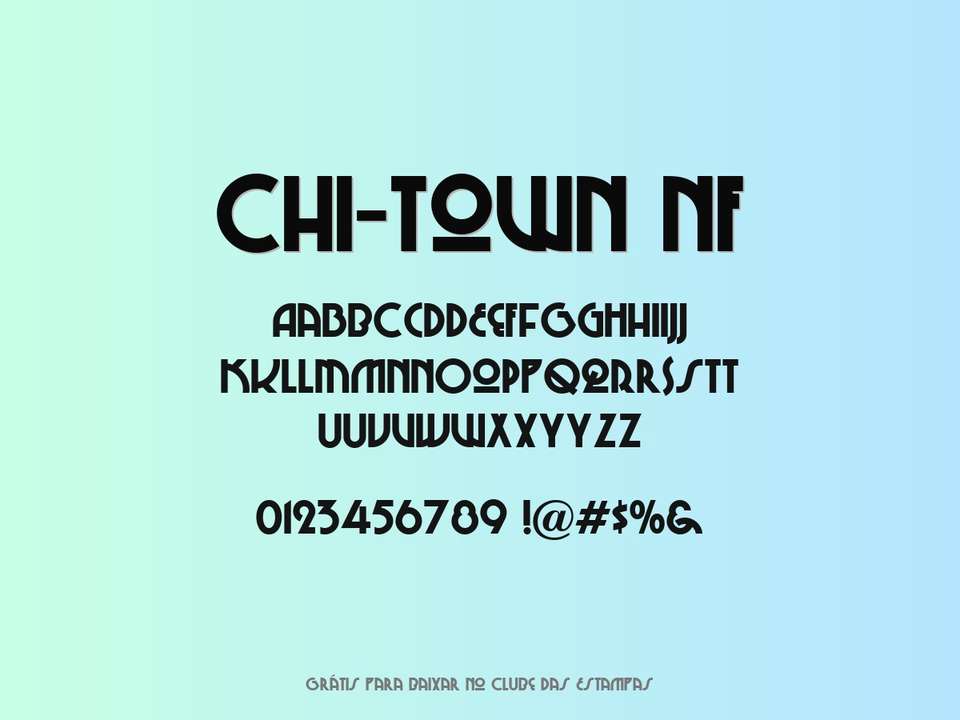 Fonte Chi Town Nf Grátis Para Baixar