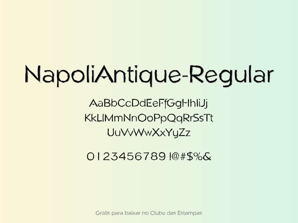 Fonte Napoliantique Regular Grátis Para Baixar