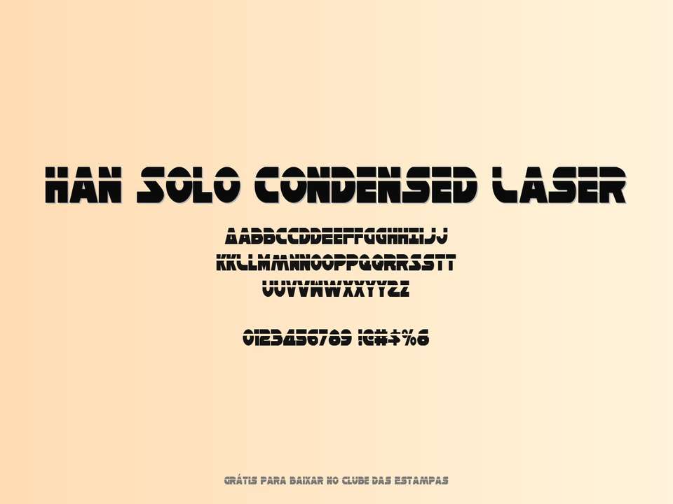Fonte Han Solo Condensed Laser Grátis Para Baixar