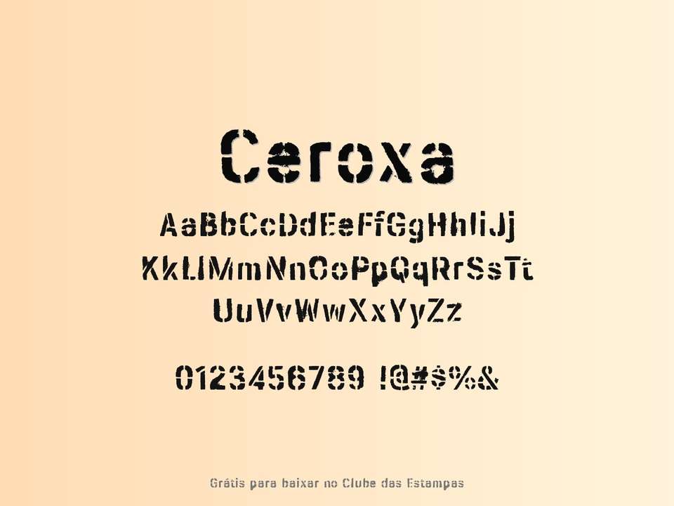 Fonte Ceroxa Grátis Para Baixar