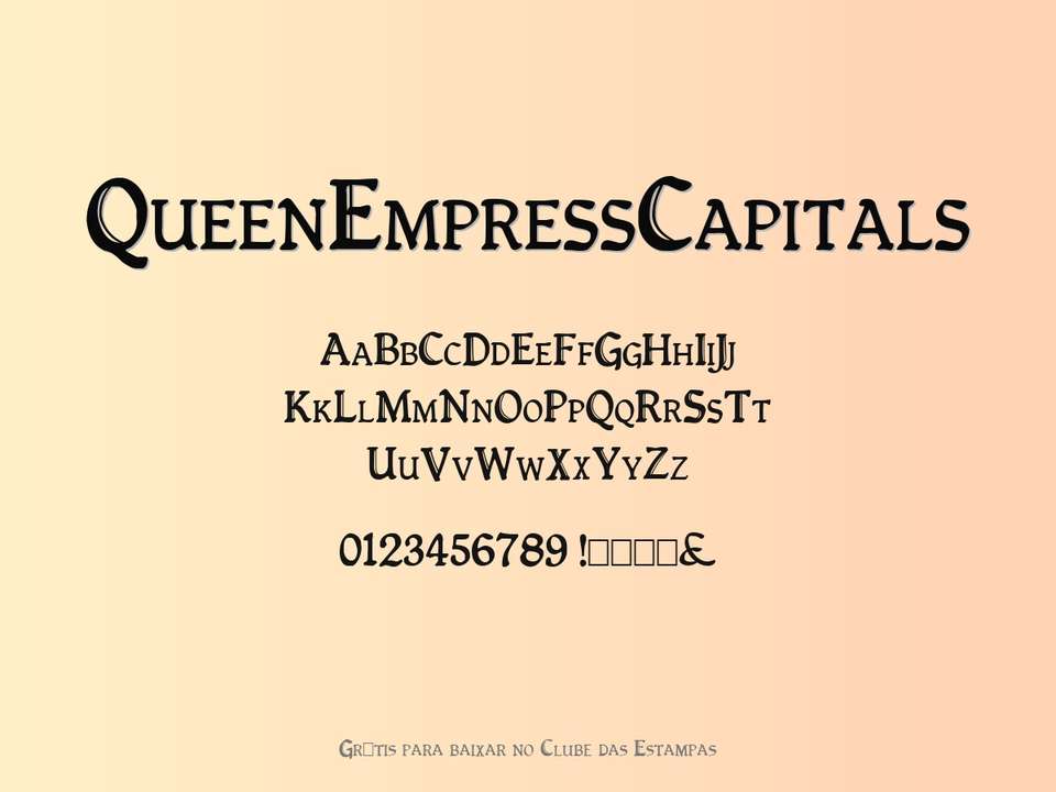 Fonte Queenempresscapitals Grátis Para Baixar
