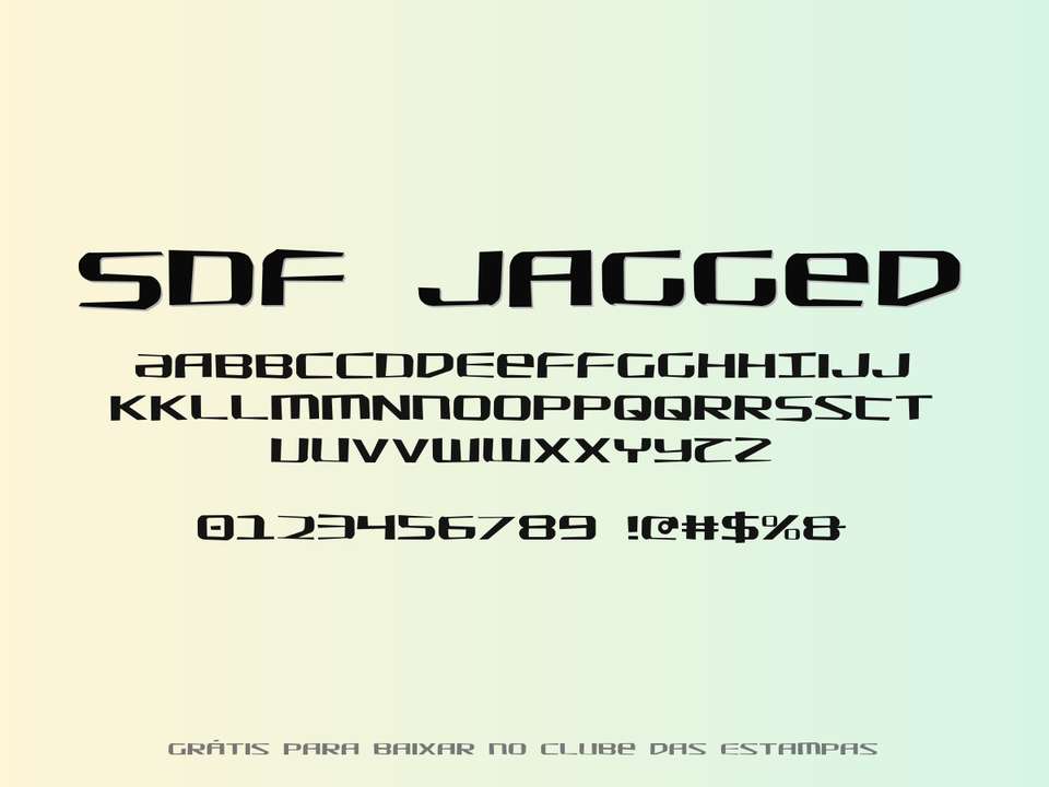 Fonte Sdf Jagged Grátis Para Baixar