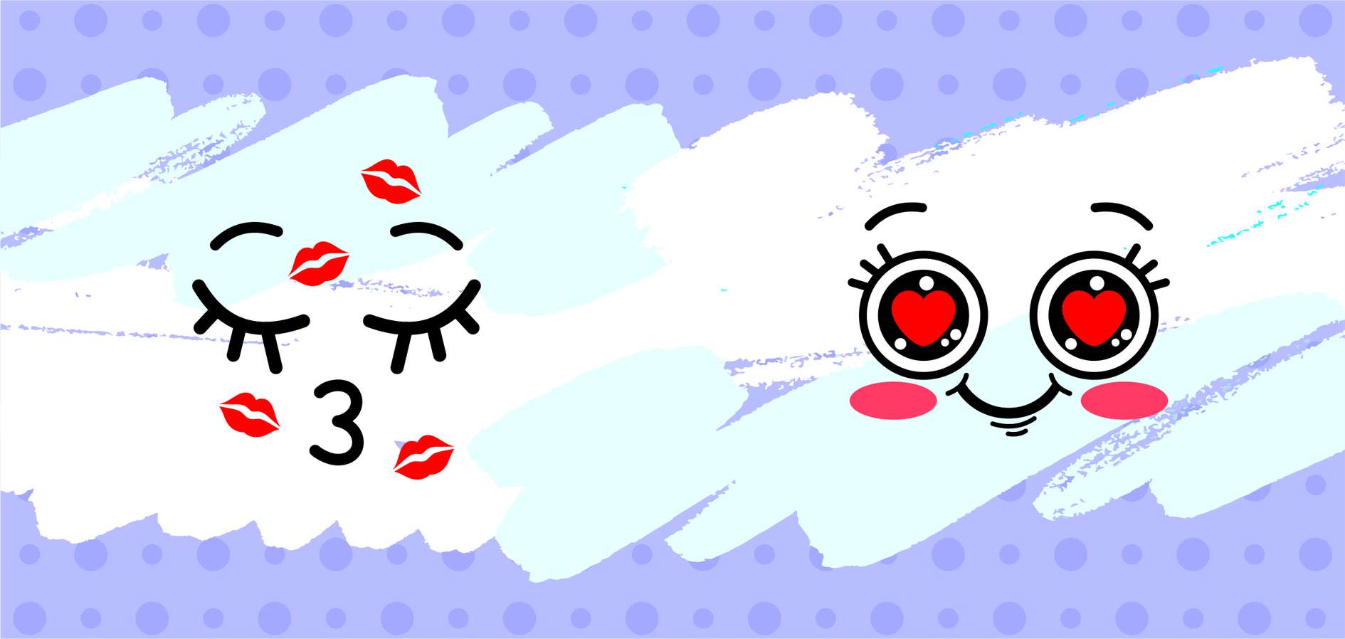 Ilustração De Emojis Kawaii Com Coração Emojis Png Arte Para Caneca Grátis Pra Baixar