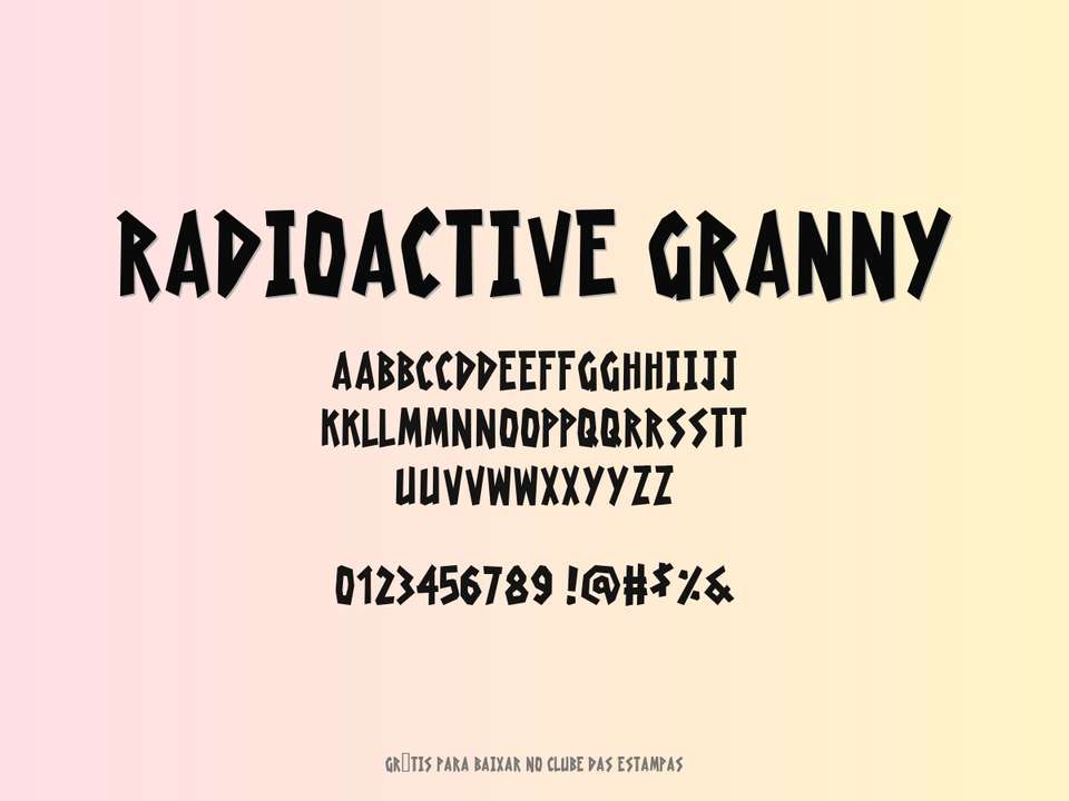 Fonte Radioactive Granny Grátis Para Baixar