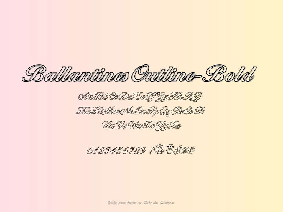 Fonte Ballantinesoutline Bold Grátis Para Baixar