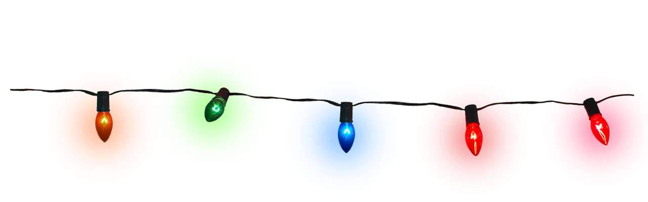 Cordão De Lâmpadas Coloridas Decoração Png Grátis Para Baixar