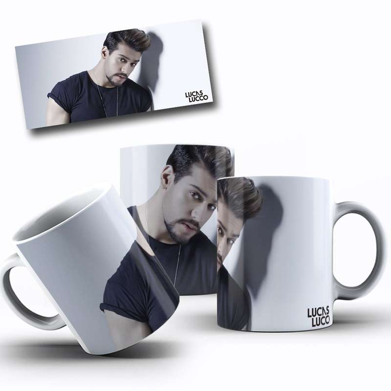 Arte Para Caneca Lucas Lucco Cantor 2