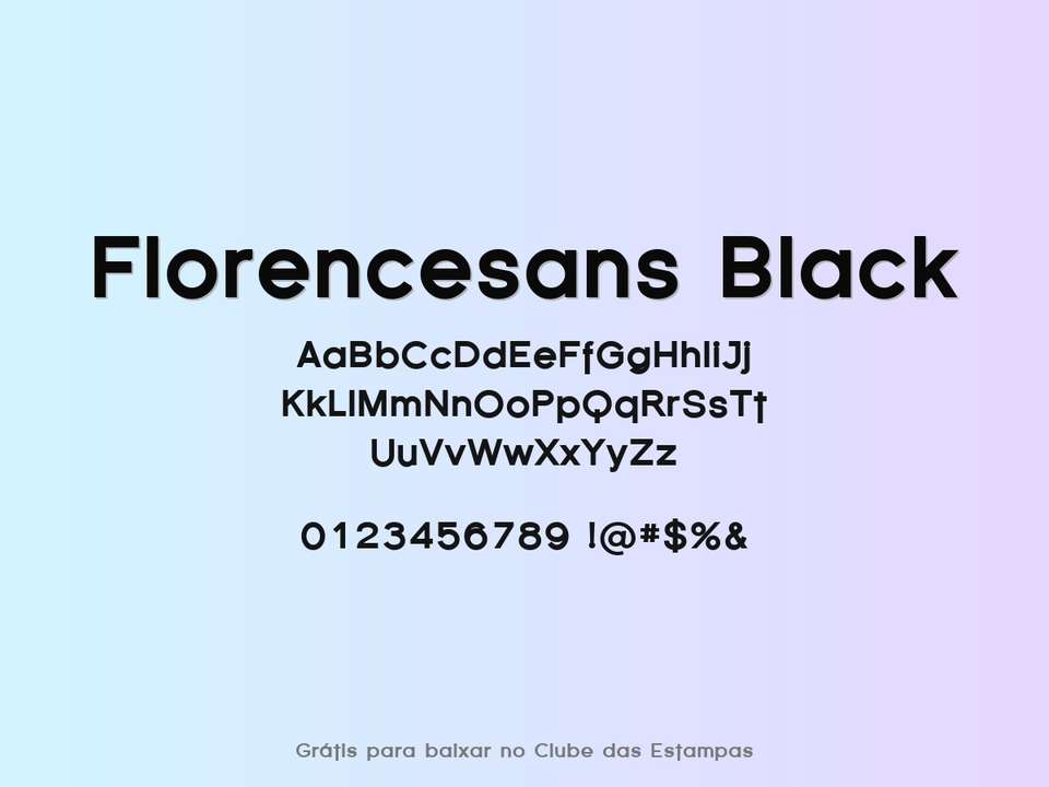 Fonte Florencesans Black Grátis Para Baixar