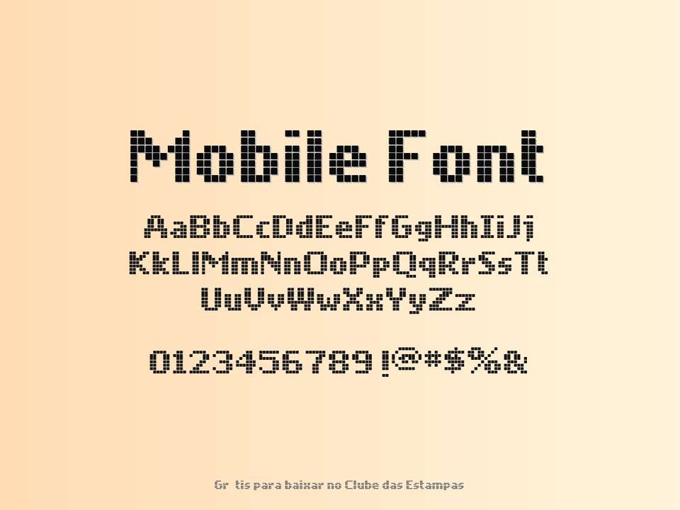 Fonte Mobile Font Grátis Para Baixar