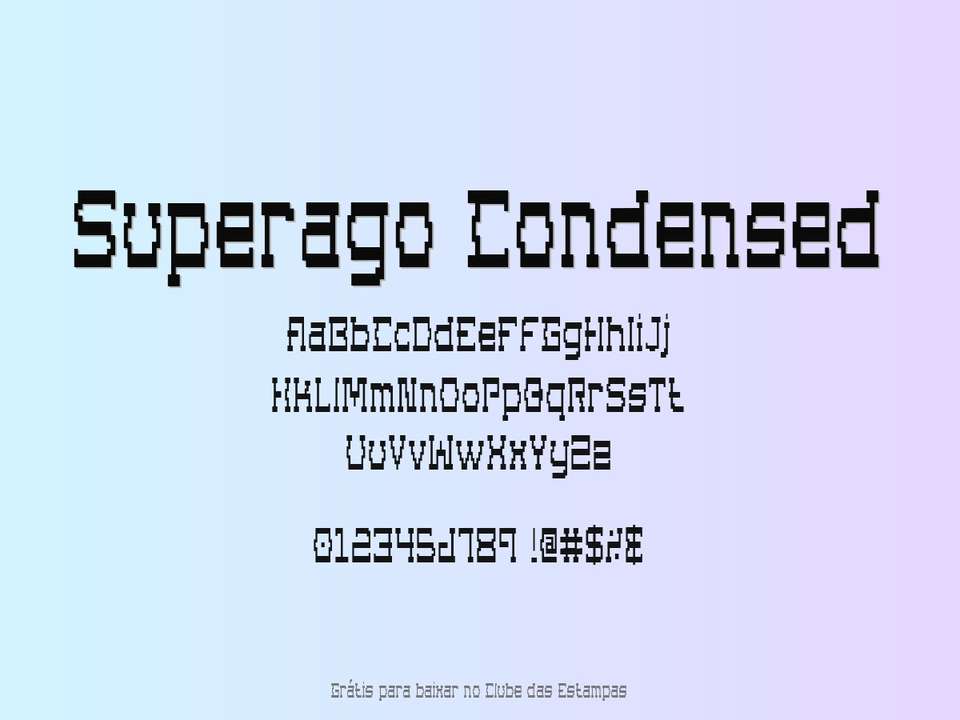 Fonte Superago Condensed Grátis Para Baixar