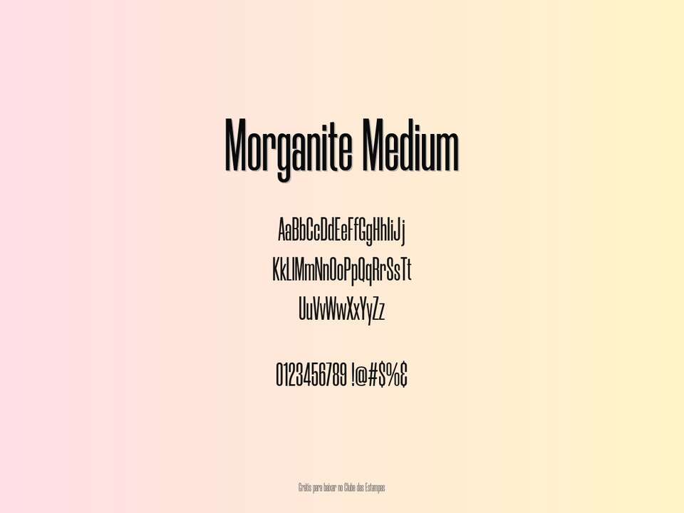 Fonte Morganite Medium Grátis Para Baixar