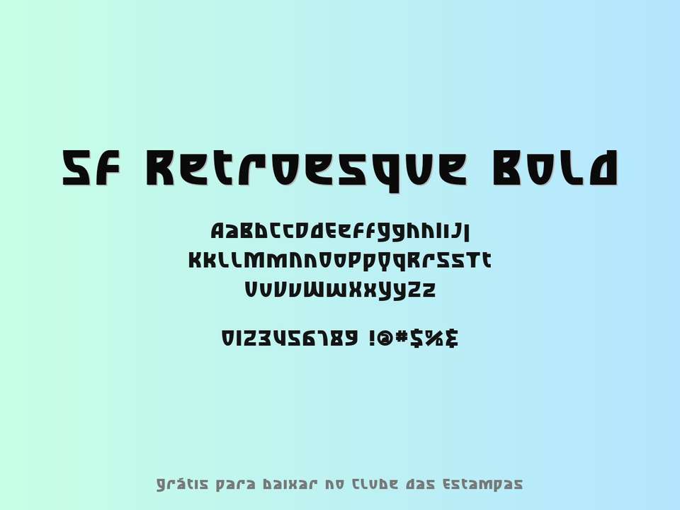 Fonte Sf Retroesque Bold Grátis Para Baixar