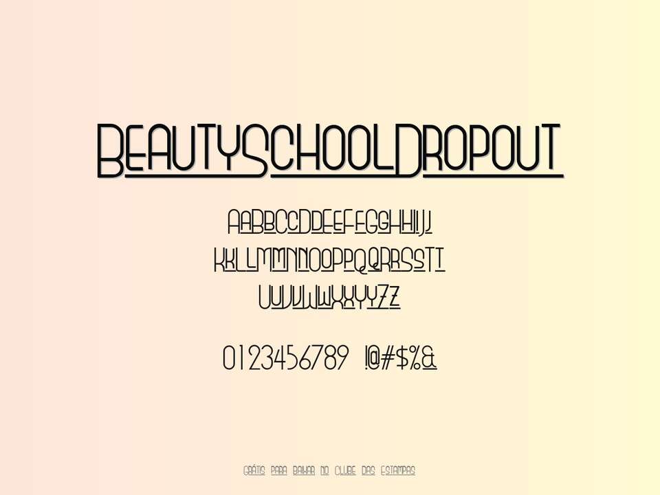Fonte Beautyschooldropout Grátis Para Baixar