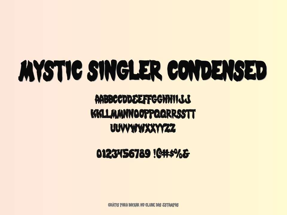 Fonte Mystic Singler Condensed Grátis Para Baixar