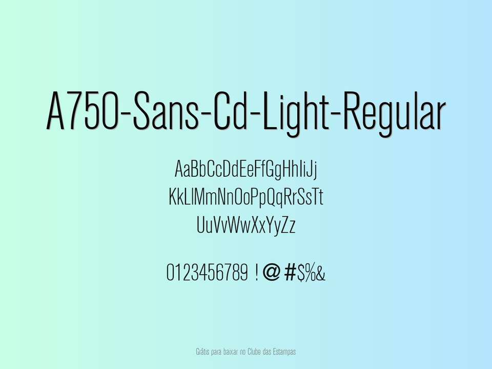 Fonte A750 Sans Cd Light Regular Grátis Para Baixar