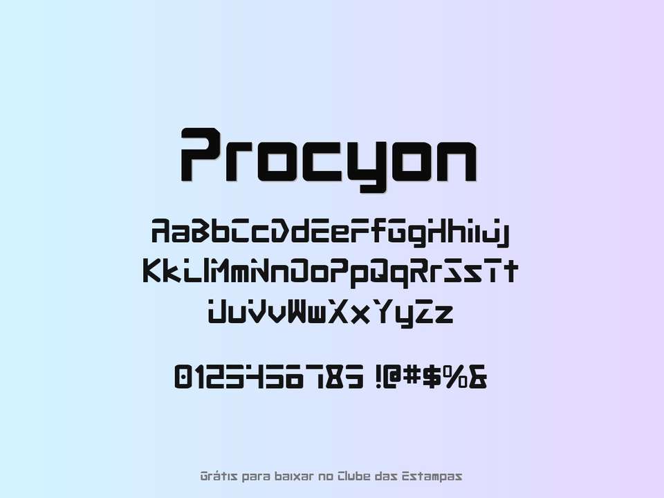 Fonte Procyon Grátis Para Baixar