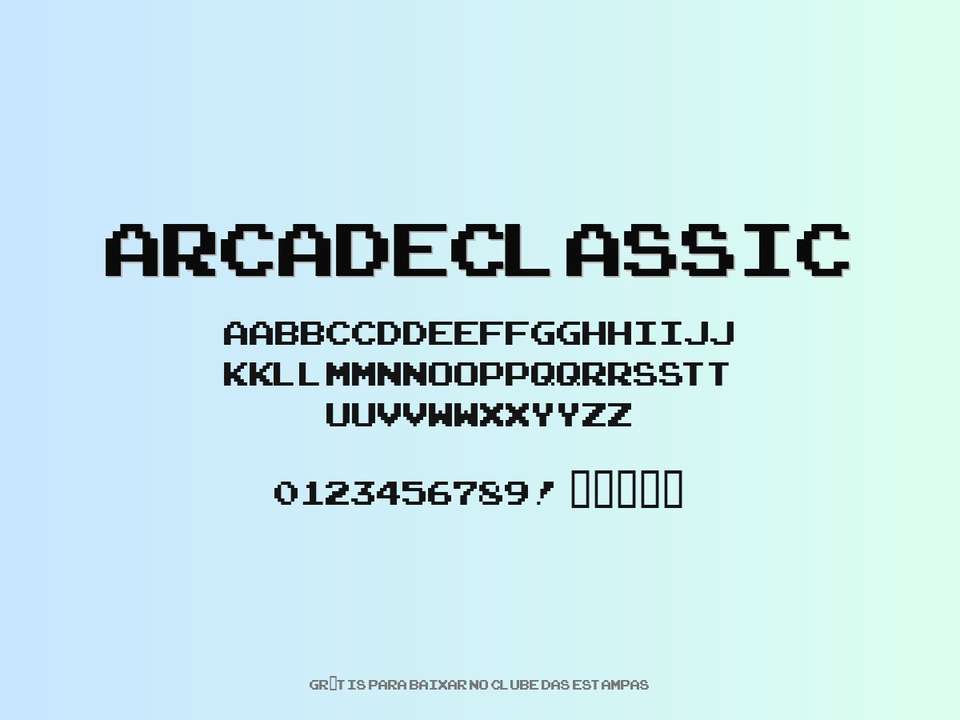 Fonte Arcadeclassic Grátis Para Baixar