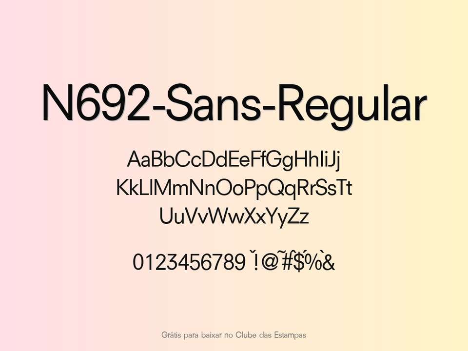 Fonte N692 Sans Regular Grátis Para Baixar