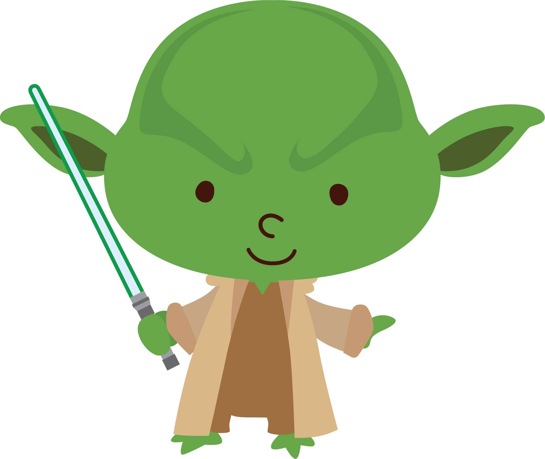 Grogu Com Sabre De Luz Ficção Científica Png Grátis Para Baixar