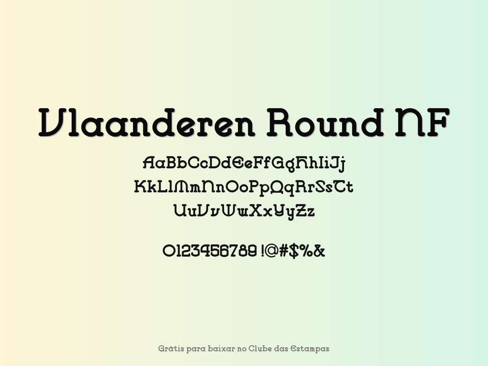 Fonte Vlaanderen Round Nf Grátis Para Baixar