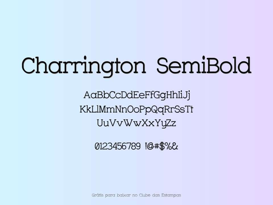 Fonte Charrington Semibold Grátis Para Baixar