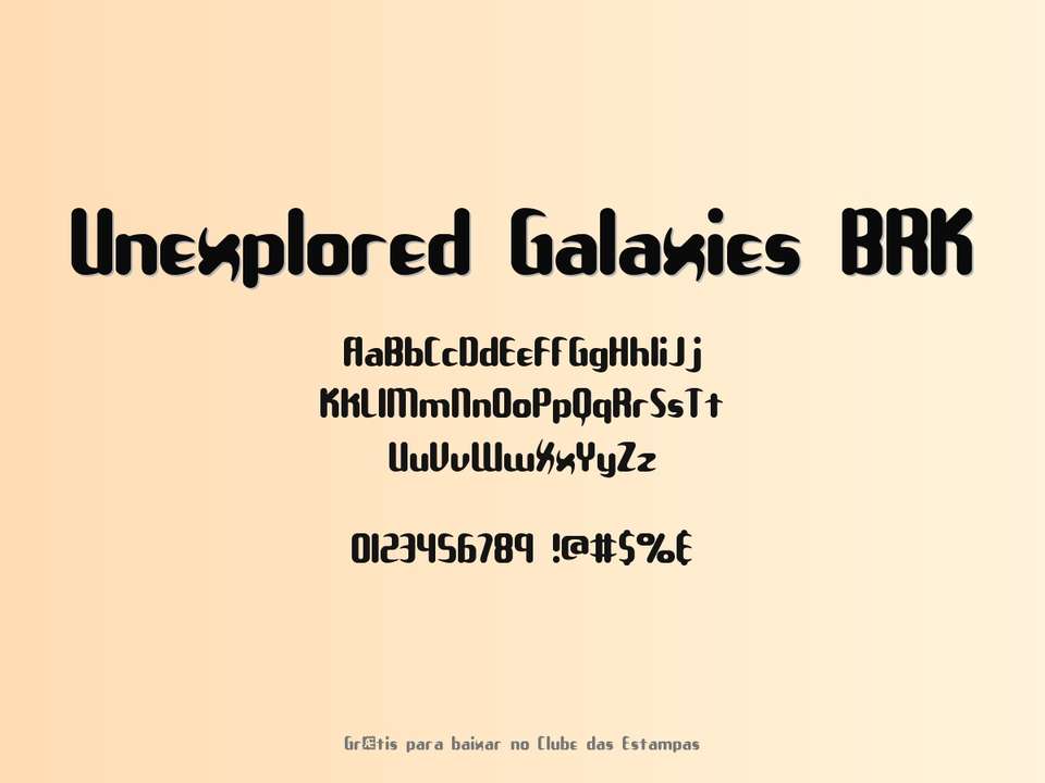 Fonte Unexplored Galaxies Brk Grátis Para Baixar