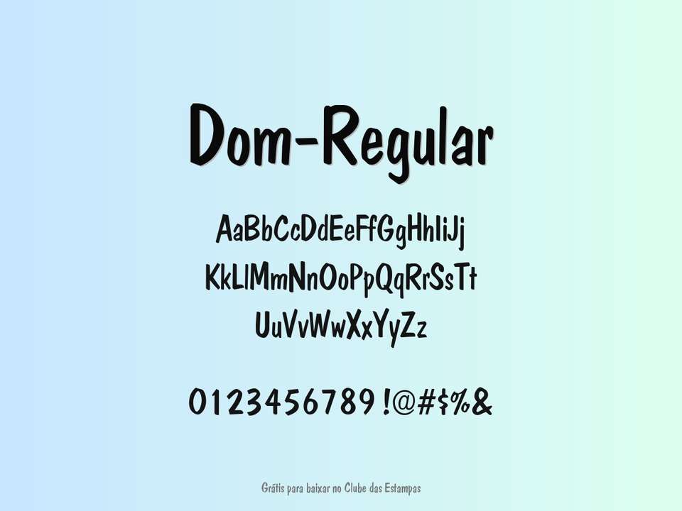 Fonte Dom Regular Grátis Para Baixar