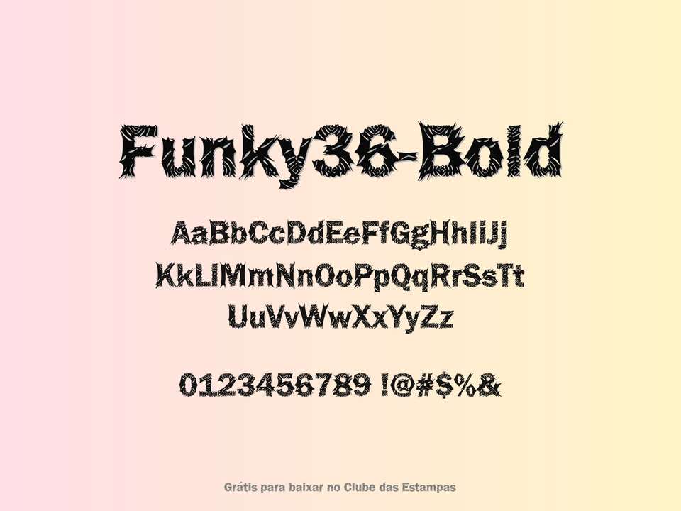 Fonte Funky36 Bold Grátis Para Baixar