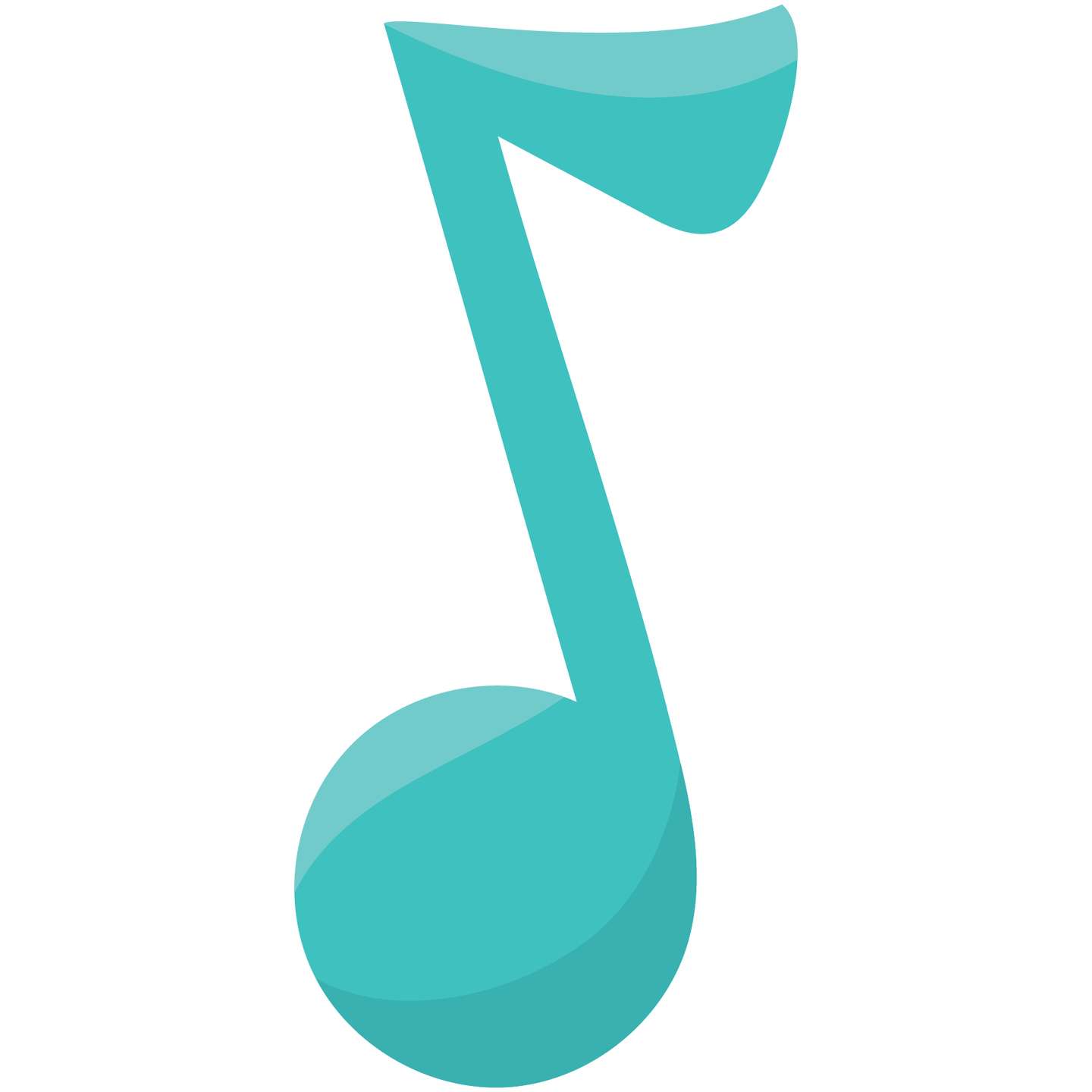 Nota Musical Em Tom Turquesa Música Png Grátis Para Baixar