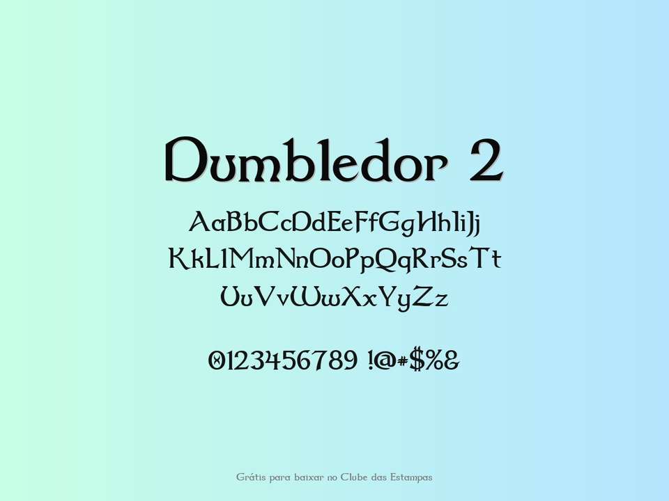 Fonte Dumbledor 2 Grátis Para Baixar