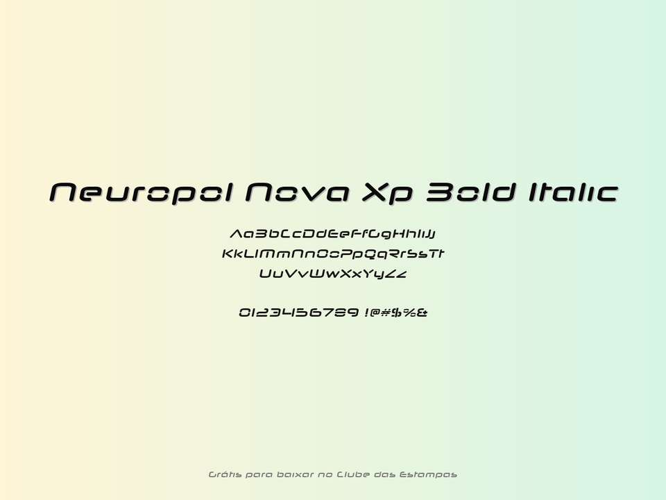 Fonte Neuropol Nova Xp Bold Italic Grátis Para Baixar