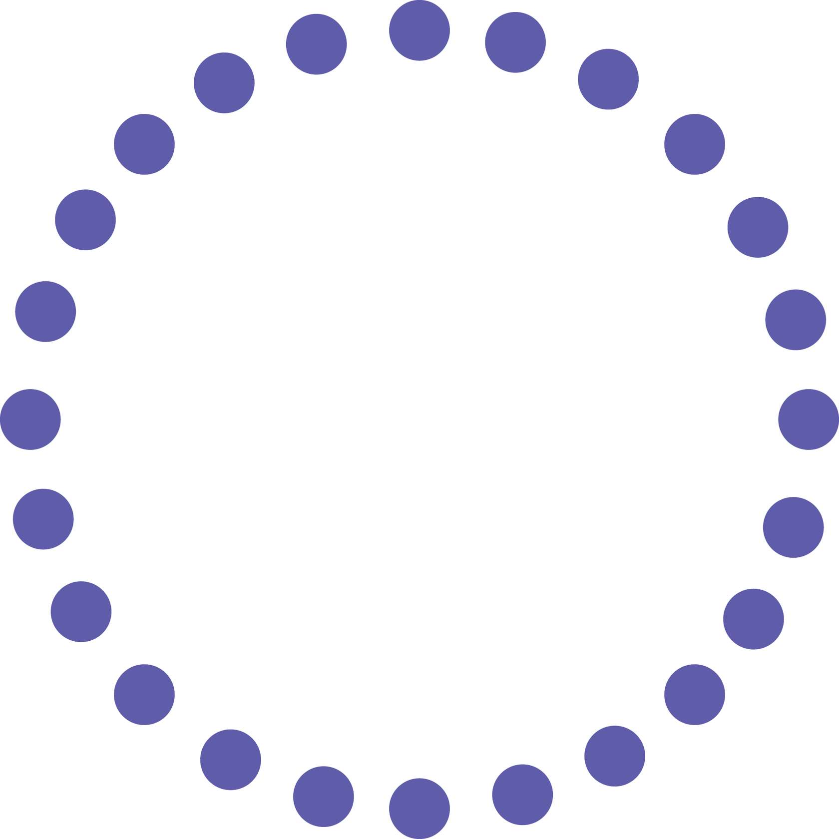 Círculo De Pontos Azuis Geometria Png Grátis Para Baixar
