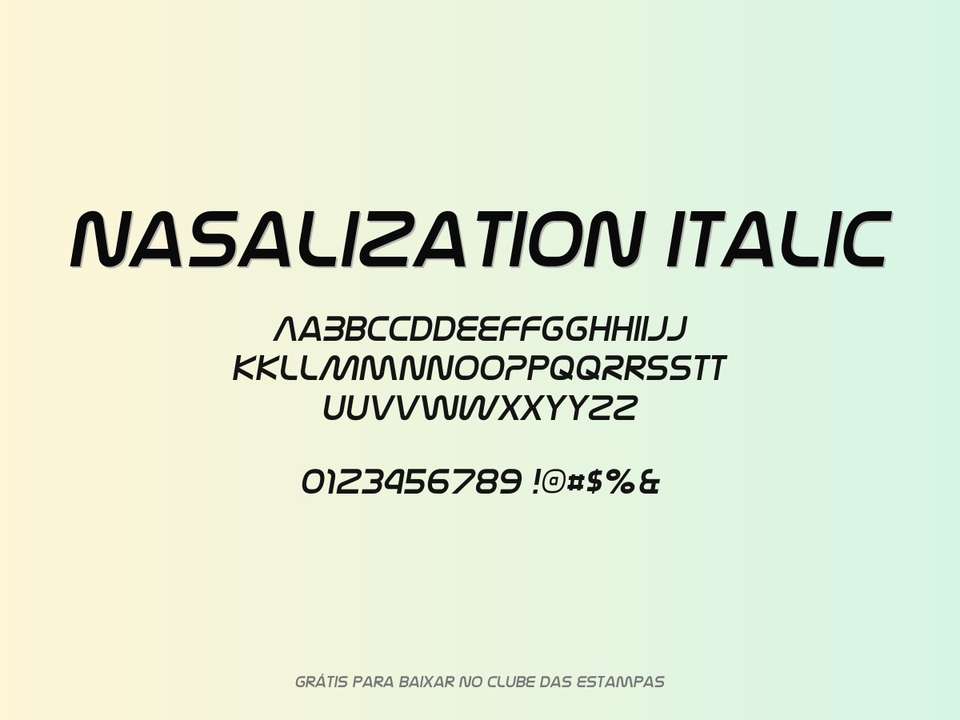 Fonte Nasalization Italic Grátis Para Baixar