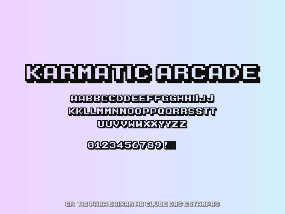 Fonte Karmatic Arcade Grátis Para Baixar
