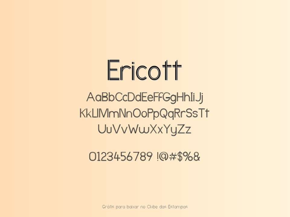 Fonte Ericott Grátis Para Baixar
