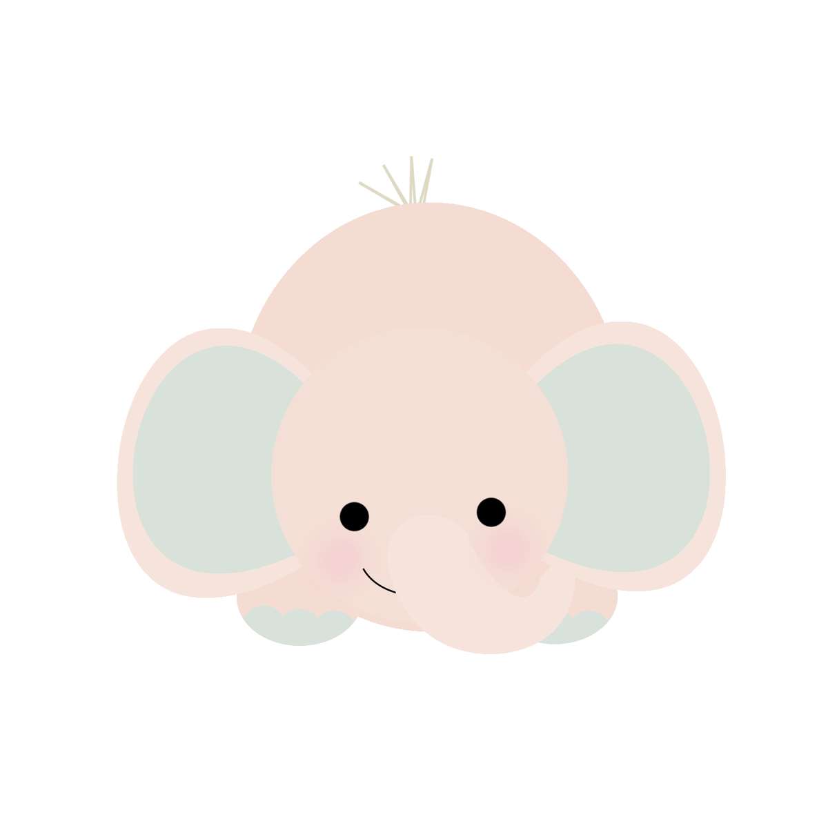 Elemento Elefante Cute Elefantinho Fofo Png (209)