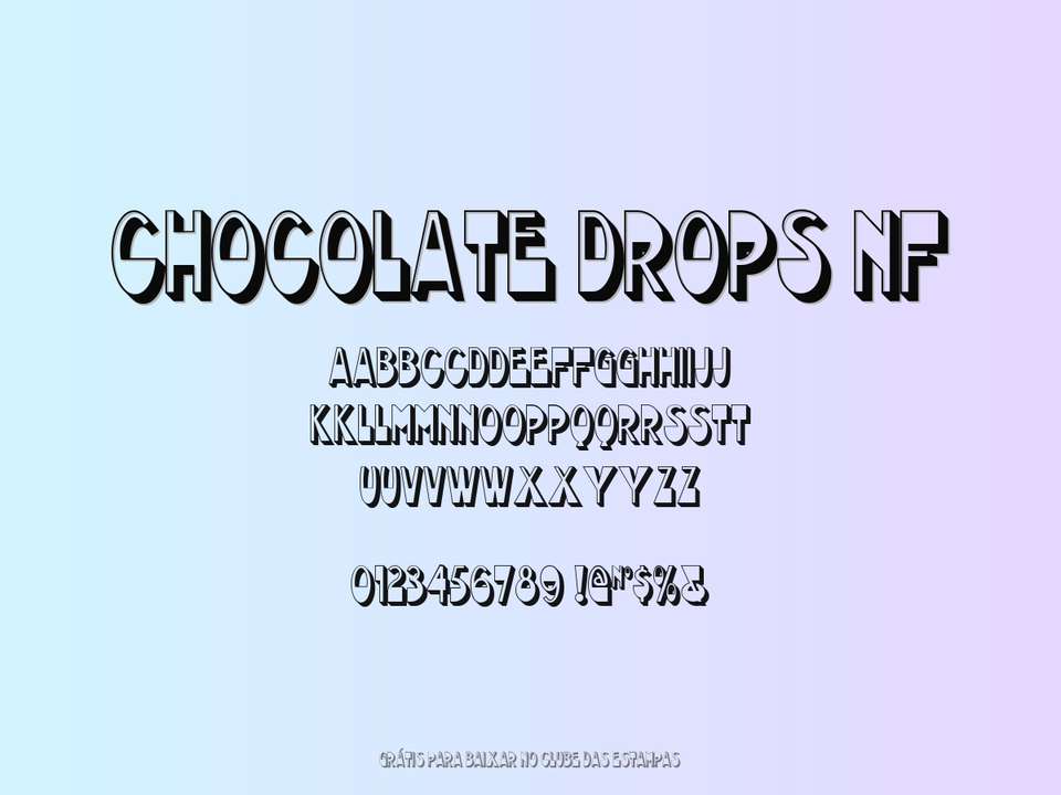 Fonte Chocolate Drops Nf Grátis Para Baixar