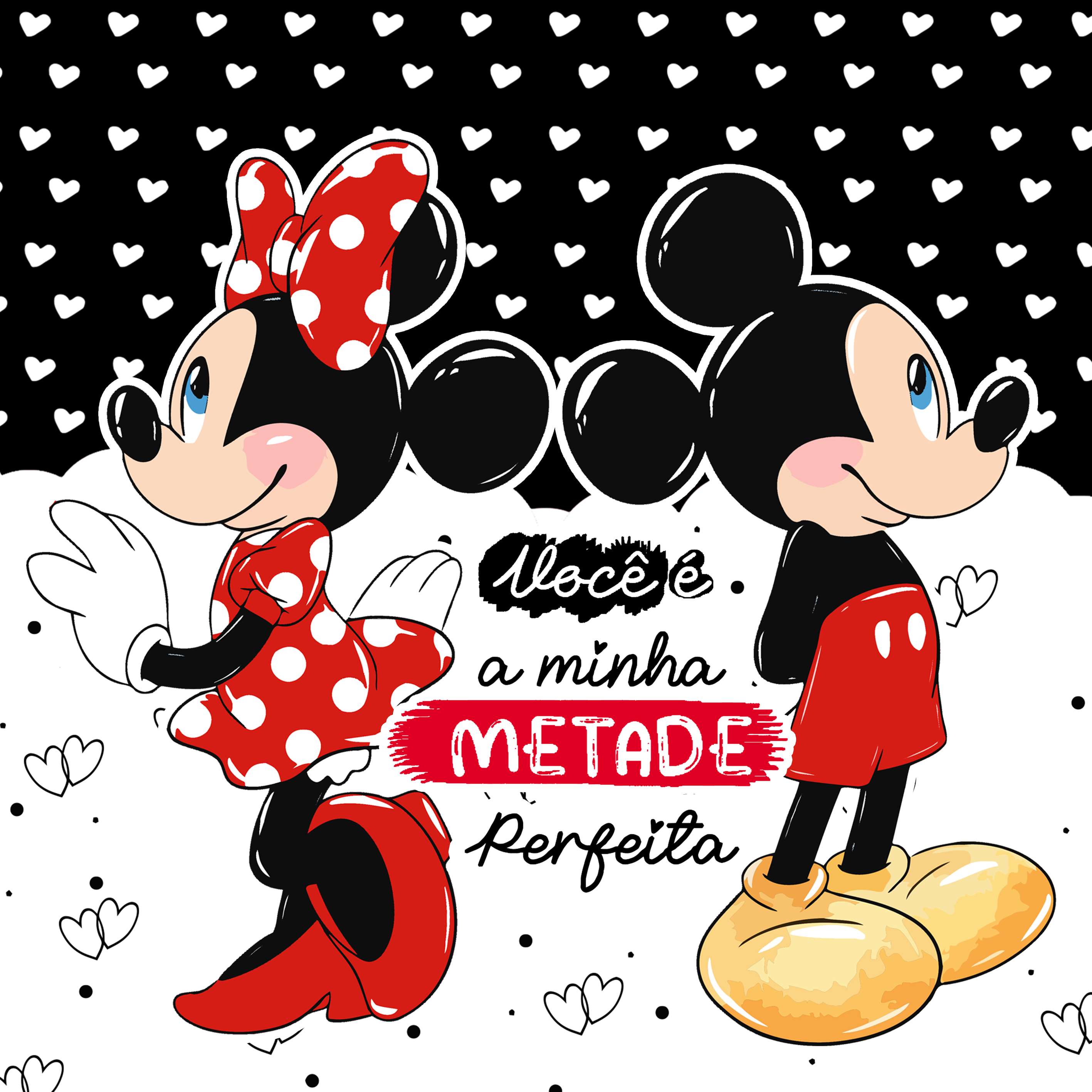 Mickey E Minnie Em Casal Você É A Minha Metade Perfeita Desenho Animado Png Arte Para Caneca Grátis 