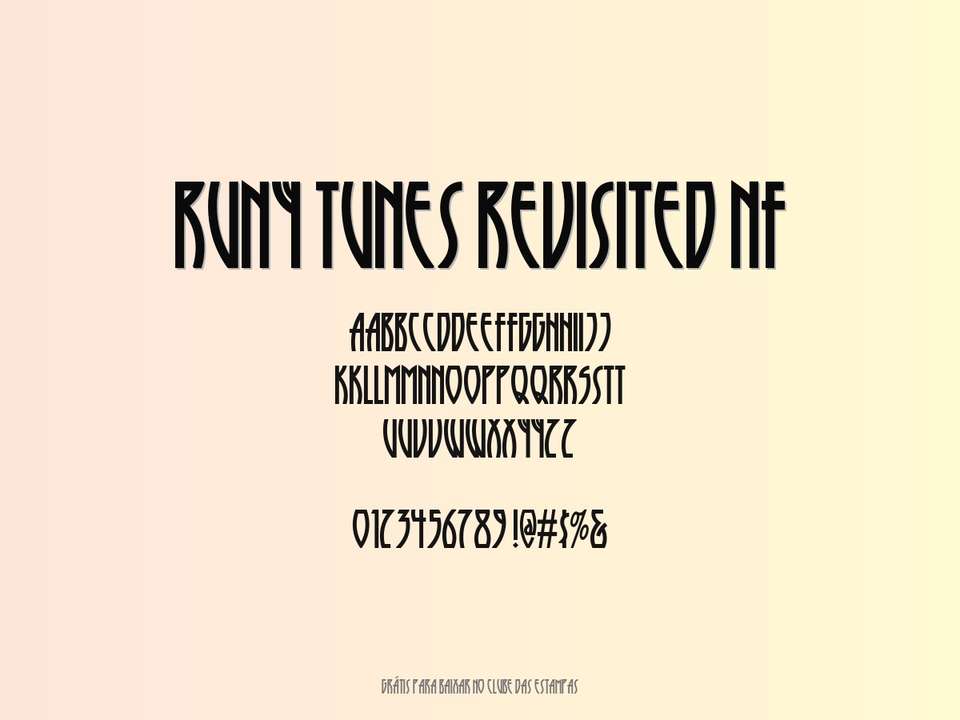 Fonte Runy Tunes Revisited Nf Grátis Para Baixar