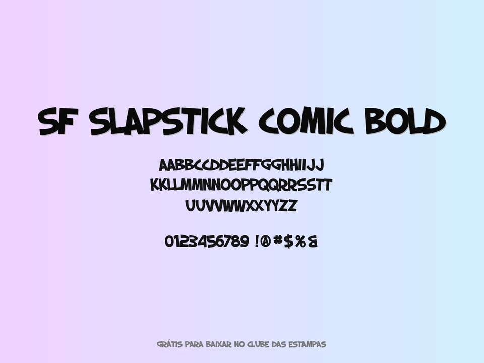 Fonte Sf Slapstick Comic Bold Grátis Para Baixar